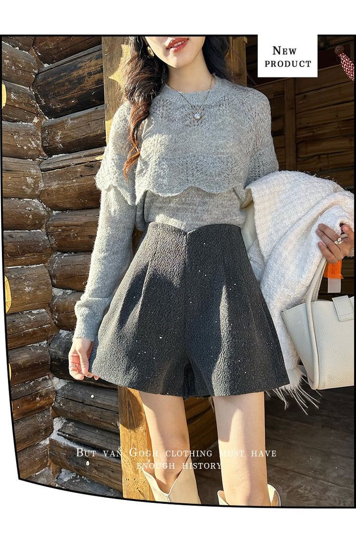 【bottoms】キラキラショートパンツ　M28215
