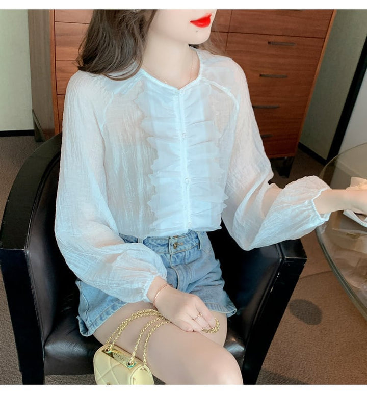 【tops】人気アイテム ! エレガントシャツトップスオシャレ　M17249