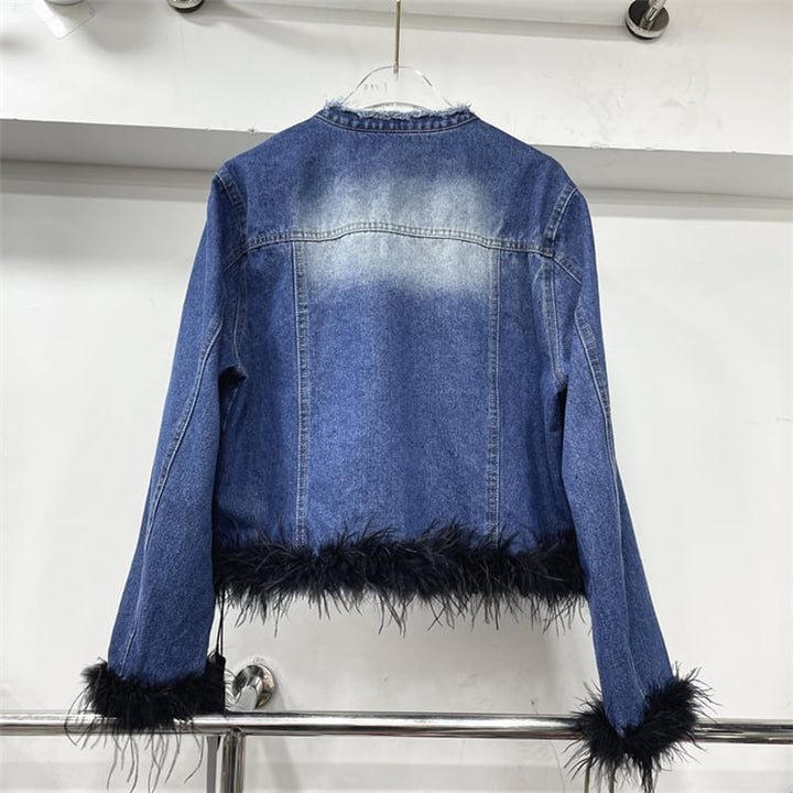【outer】フェザーデニムジャケット　M18124