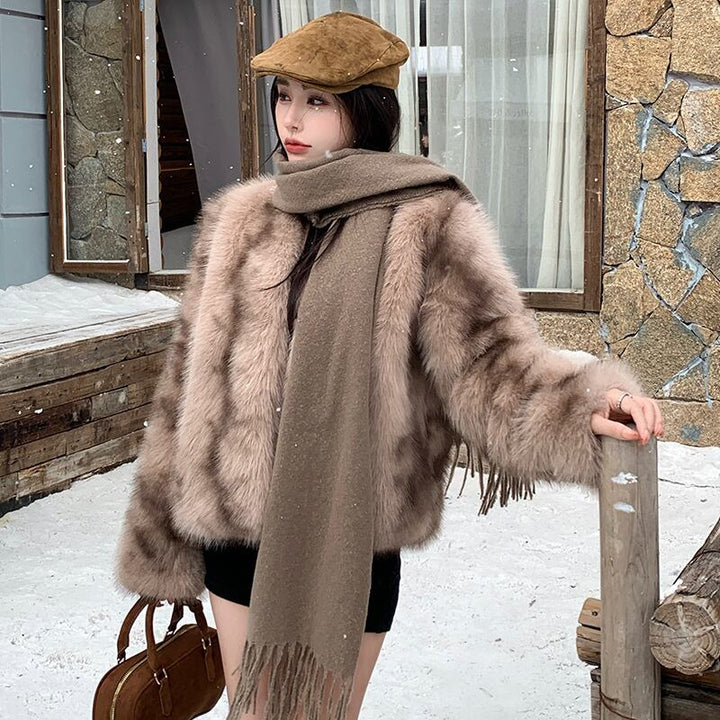 【outer】ファーショートコート　M28228