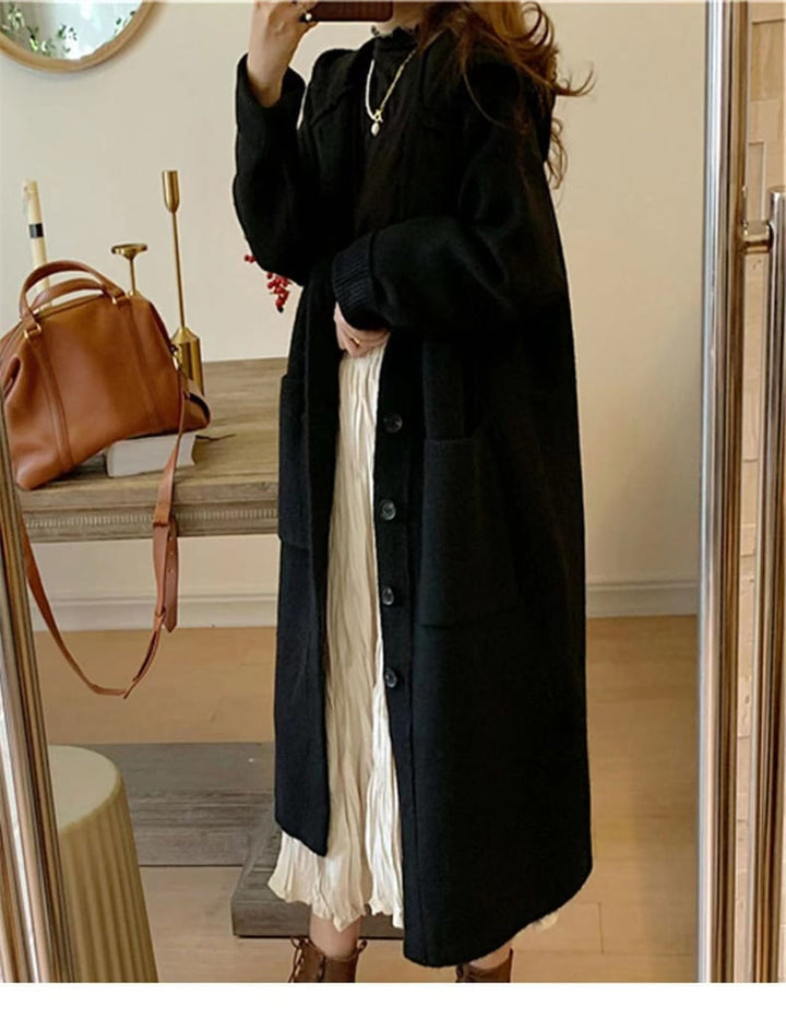 【outer】ロング丈ニットカーデ　M25565