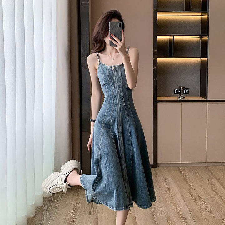 【dress】デニムキャミワンピース　M24267