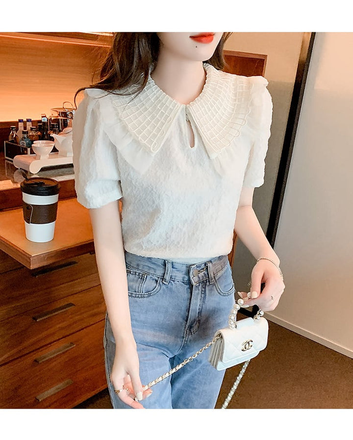 【tops】おしゃれ大人気ドールカラーシャツトップス　M17379