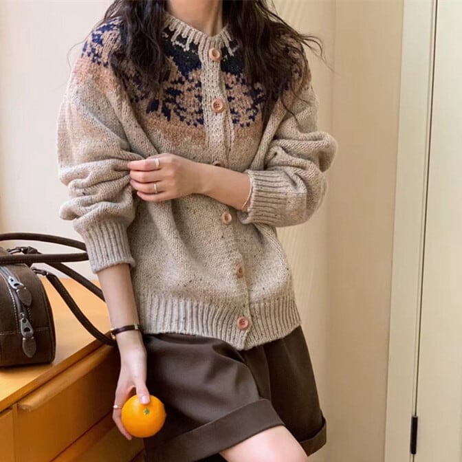 【outer】ニットカーデ　M27121
