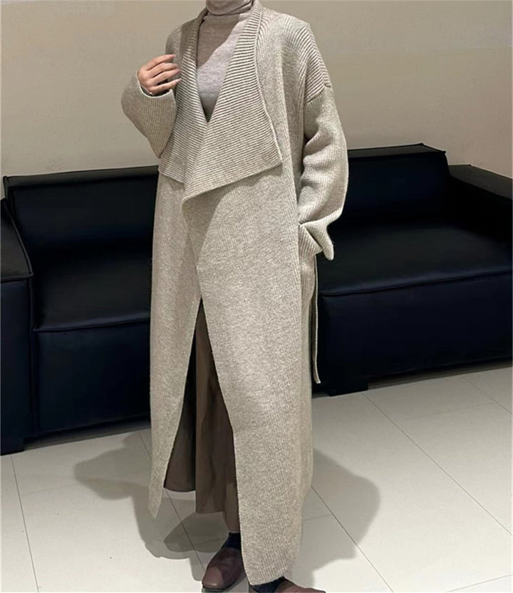 【outer】ロング丈ニットカーデ　M25614