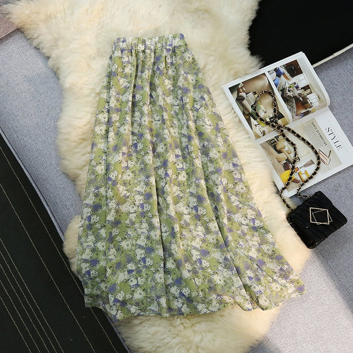 【bottoms】プリントスカート　M23940