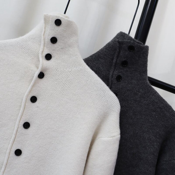 【outer】ボタンデザインニットカーデ　M26851