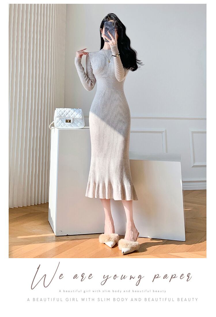 【dress】ニットワンピース　M19055