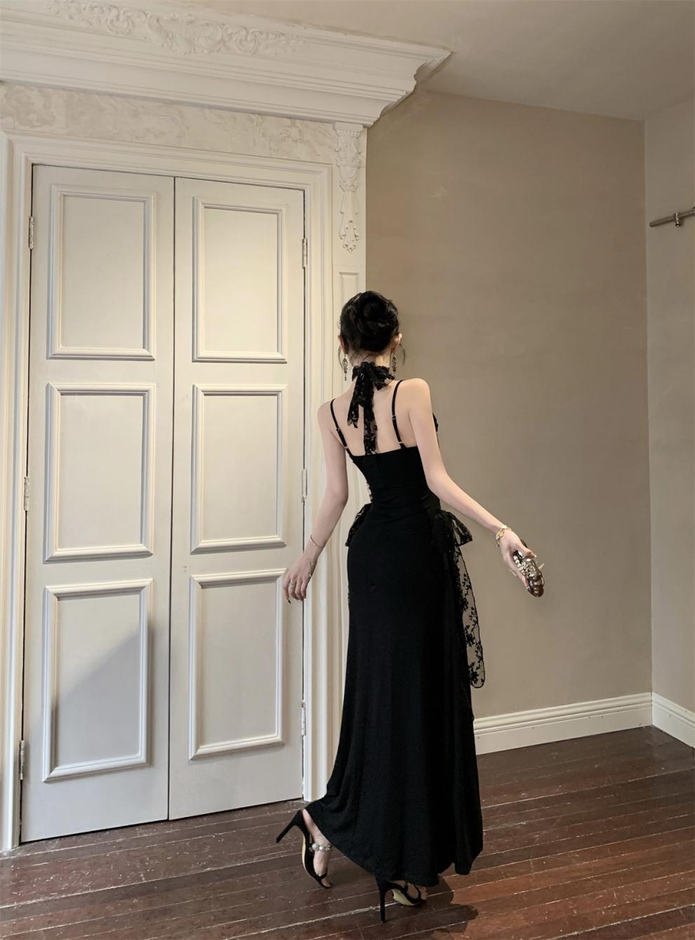 【dress】レース切り替えキャミワンピース　M30005