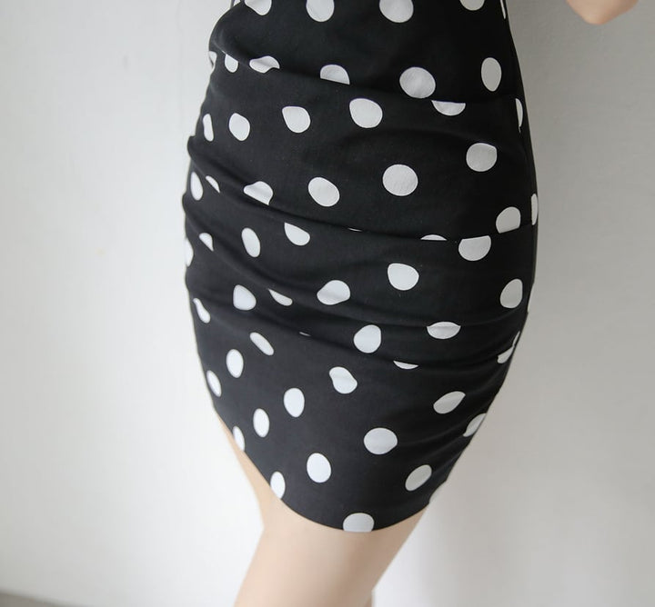 【dress】ドット柄ワンピース　M25254