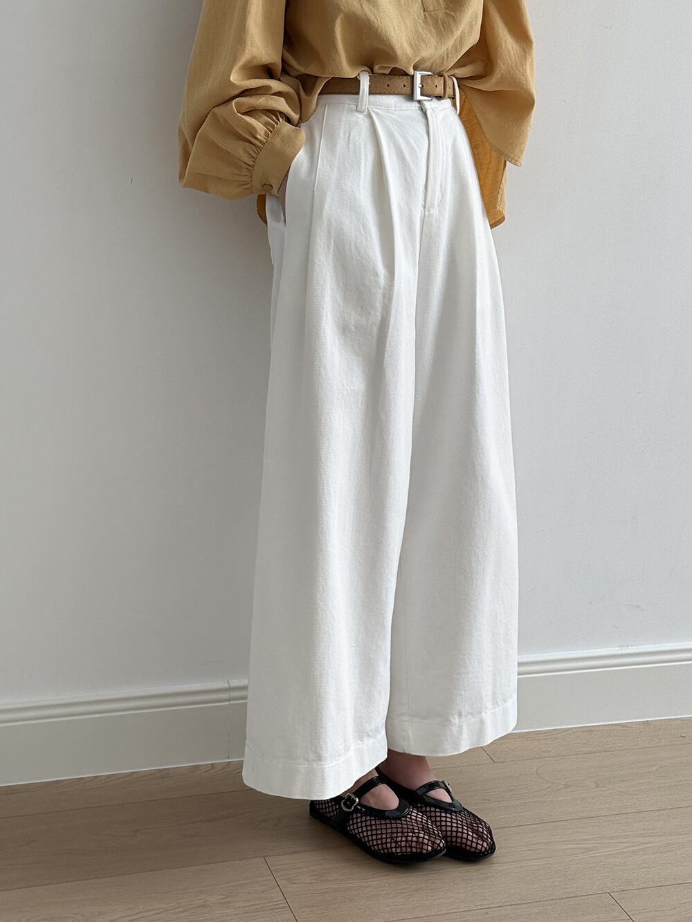 【bottoms】ワイドパンツ　M29959
