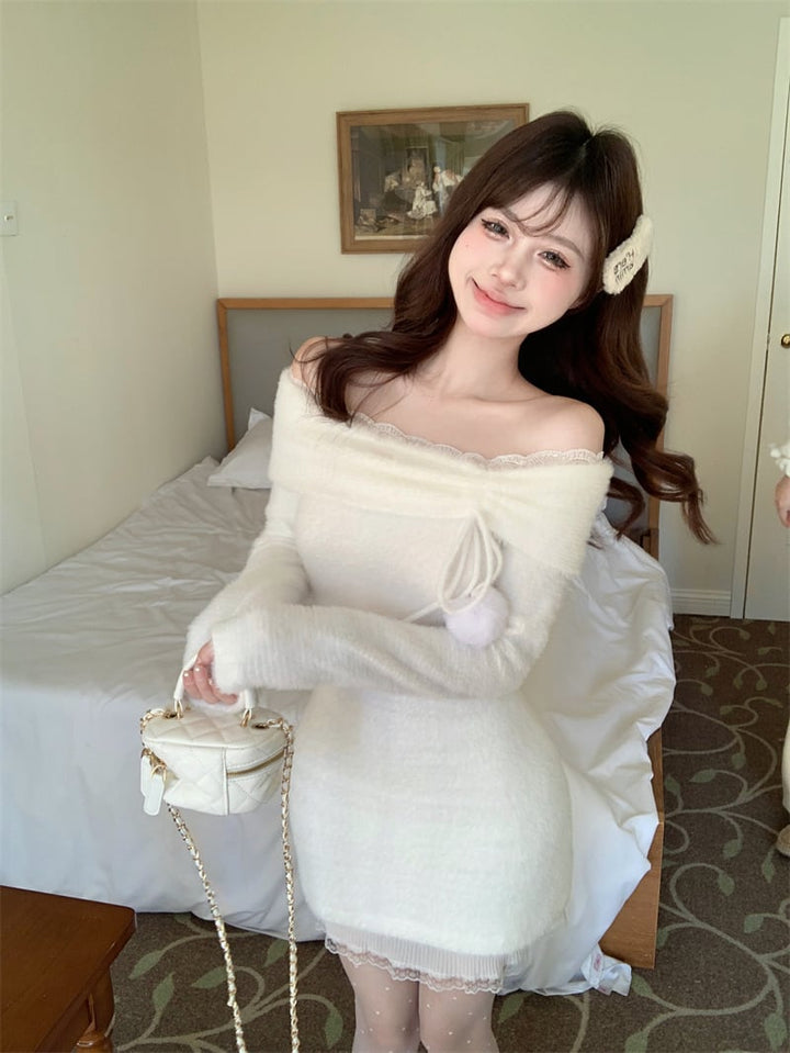 【dress】ボートネックワンピース　M26921