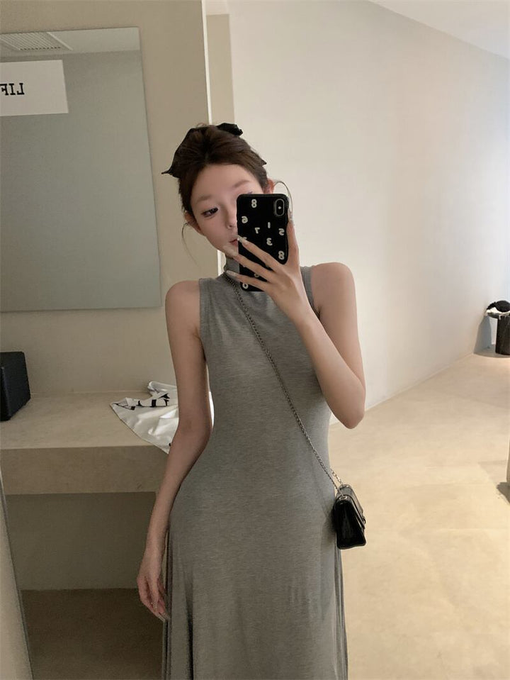 【dress】ハイネックノースリーブワンピース　N2978