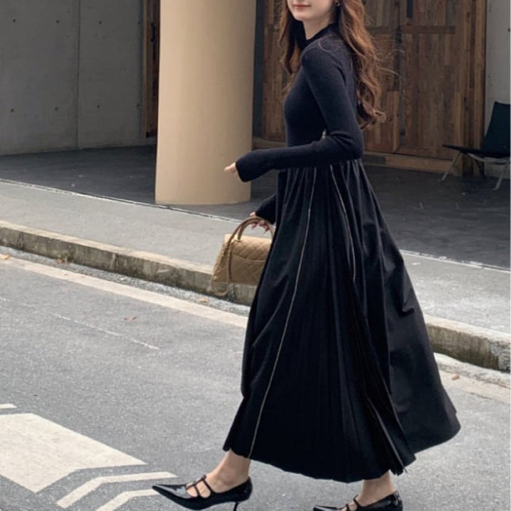 【dress】ニットドッキングワンピース　M28018
