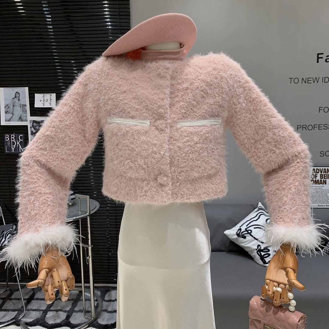 【outer】ファーショートコート　M28441