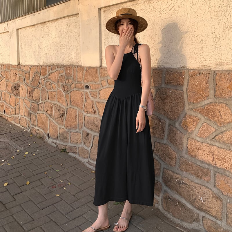 【dress】ホルターネックニットワンピース　M24580