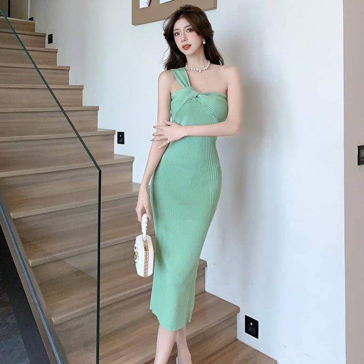 【dress】主役級ファッションデートワンピース着瘦せ　M17491