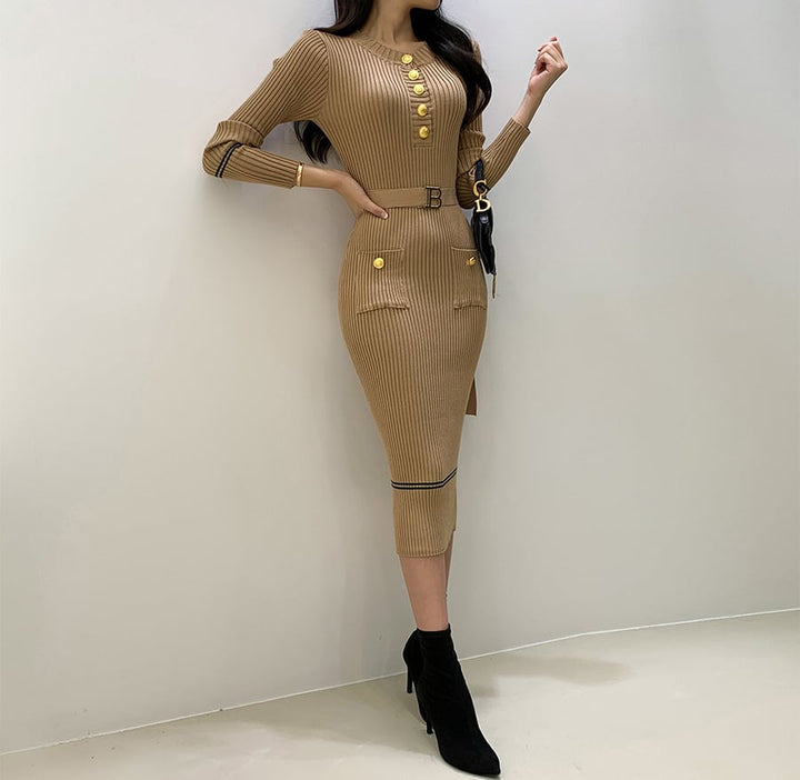 【dress】ニットワンピース　M19324