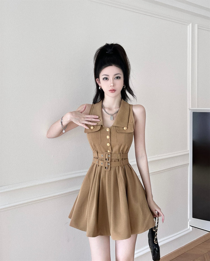 【dress】プリーツワンピース　M25089