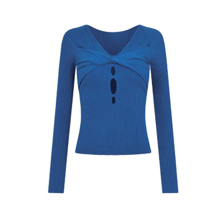 【tops】カットワークニットトップス　M28863