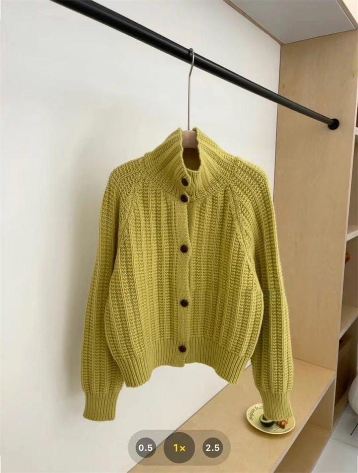 【outer】無地ニットカーデ　M26443