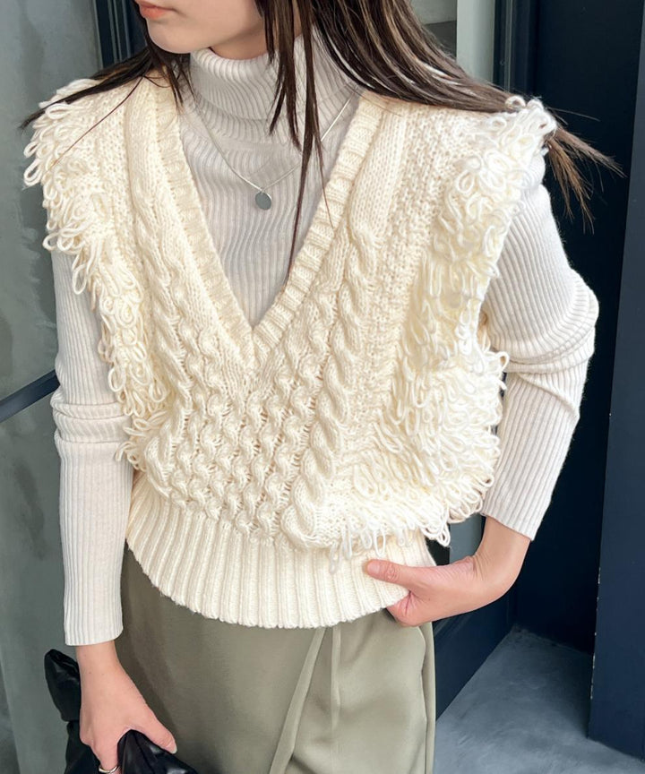 【tops】Vネックベスト　M26625