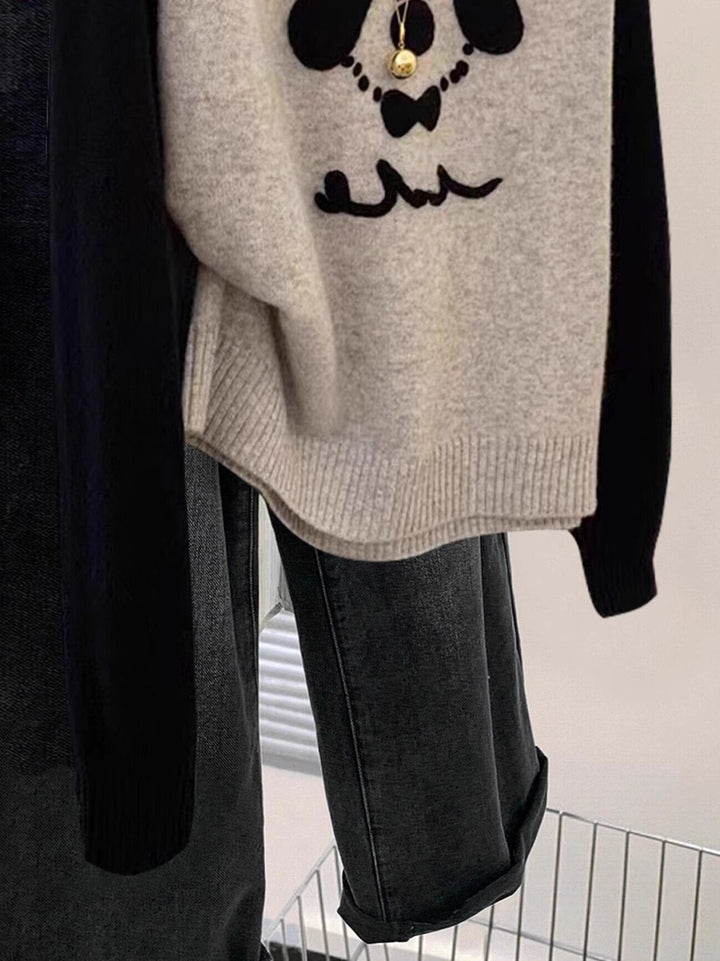 【tops】クルーネックニットセーター　M29304