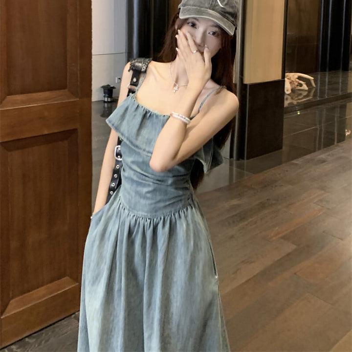 【dress】デニムキャミワンピース　M29988