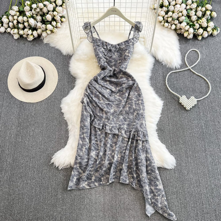 【dress】人気アイテム ! スウィートフリルキャミワンピース　M17144