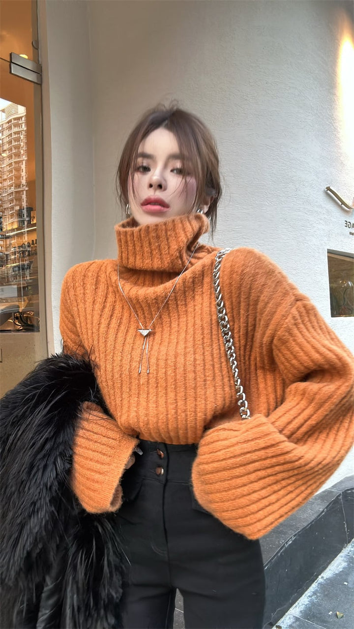 【tops】ハイネックニットセーター　M20199