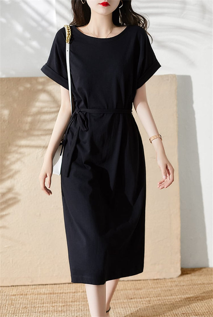 【dress】好感度UPOL、通勤エレガント無地ワンピース　M16856