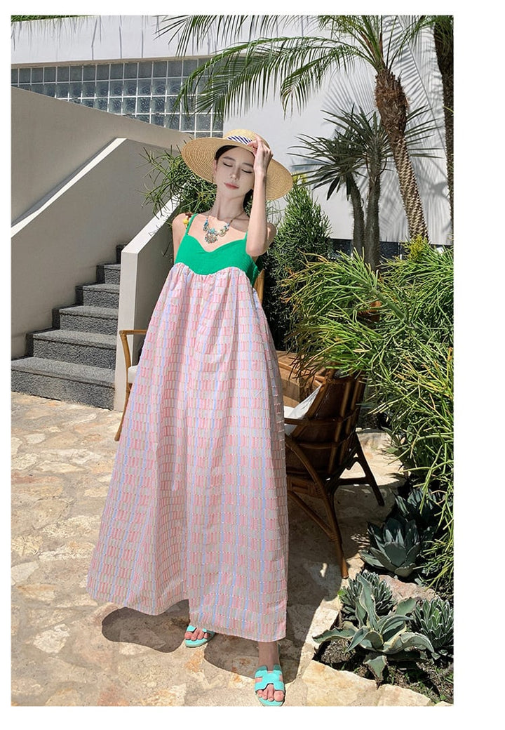 【dress】配色キャミワンピース　M21594