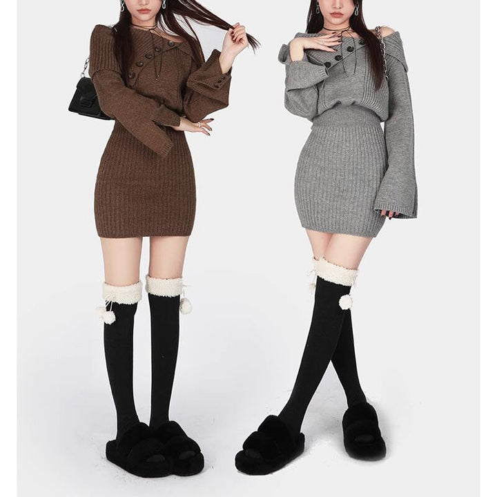 【dress】ニットワンピース　M19068