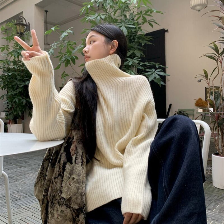 【tops】ハイネックニットセーター　M28899