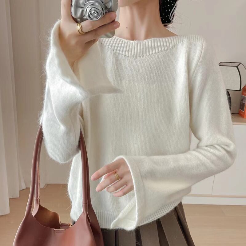 【tops】ドロップドカフスニットトップス Q7667