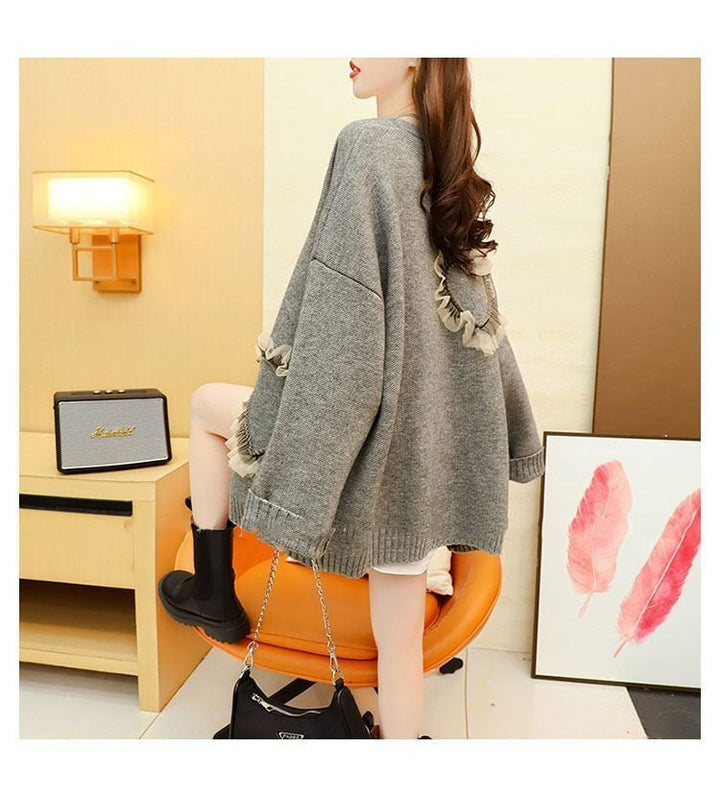 【outer】Vネックニットカーデ　M29144
