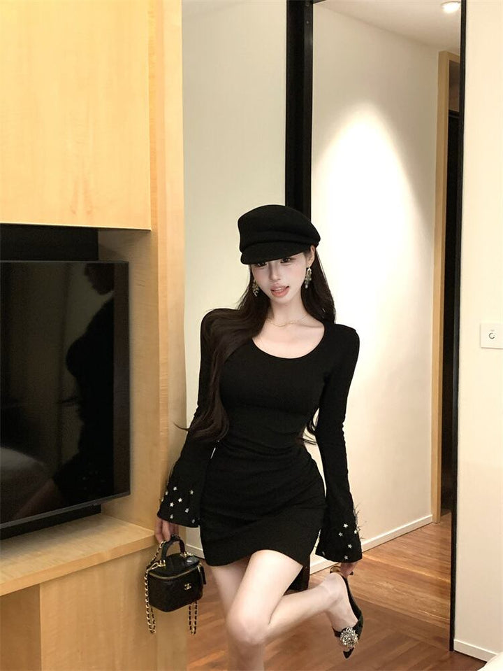 【dress】フレアスリーブワンピース　M27976