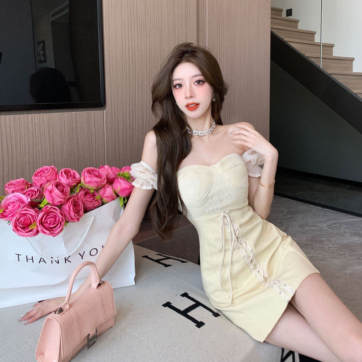 【dress】おしゃれ度高まるエレガントデートワンピース　M17454