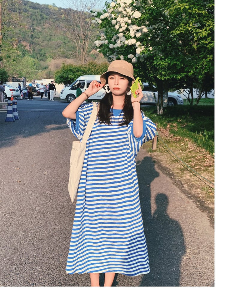 【dress】ボーダー柄ワンピース　M23930