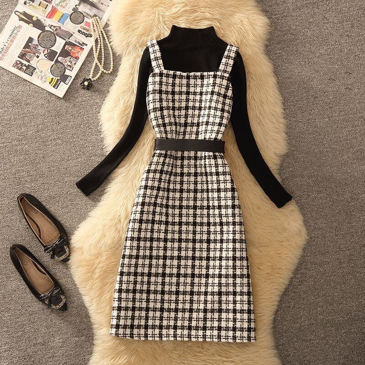 【dress】チェック柄キャミワンピース　N2262