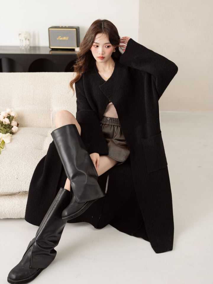 【outer】ロング丈ニットカーデ　M26713