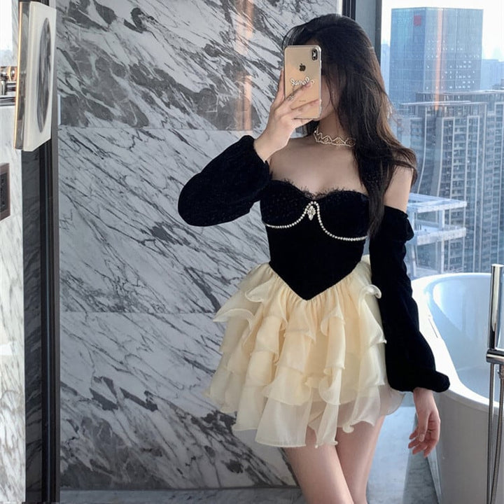 【dress】ドッキングデートワンピース　M26909