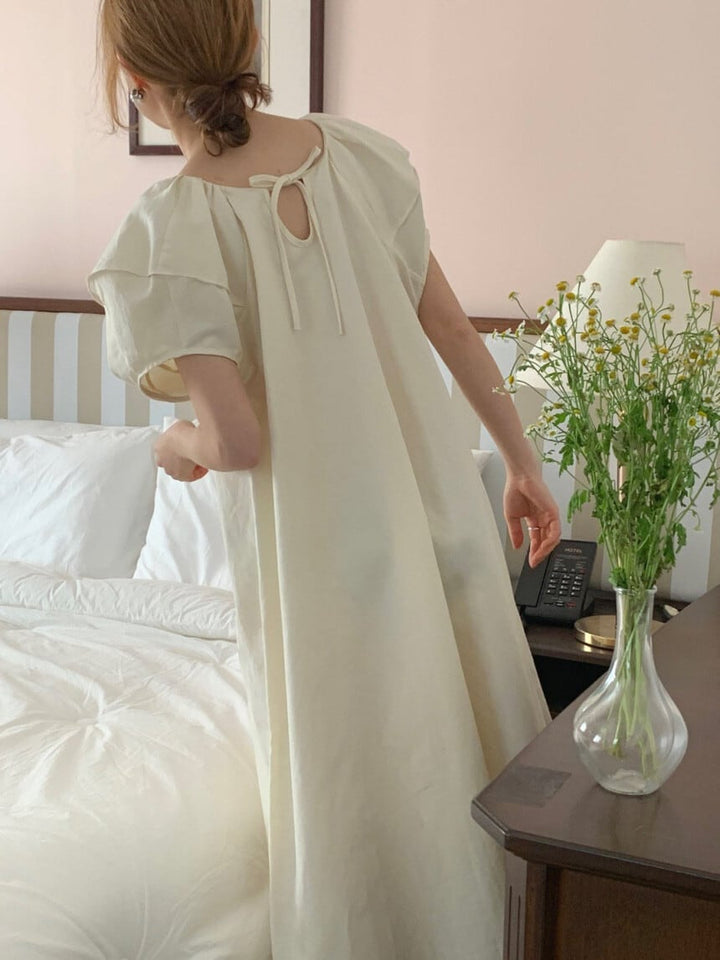 【dress】パフスリーブワンピース　M24627