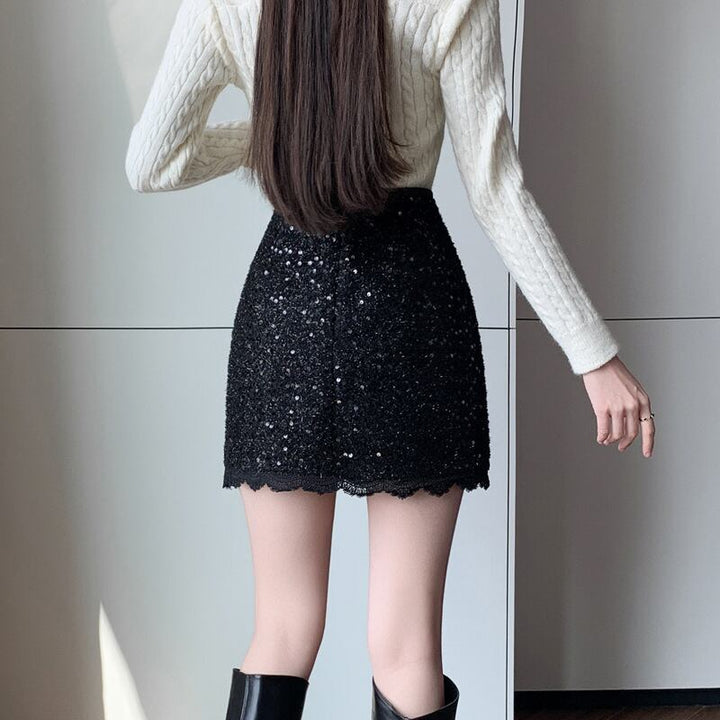 【bottoms】スパンコールスカート　M27868