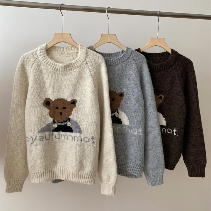 【tops】クルーネックニットセーター　M26938