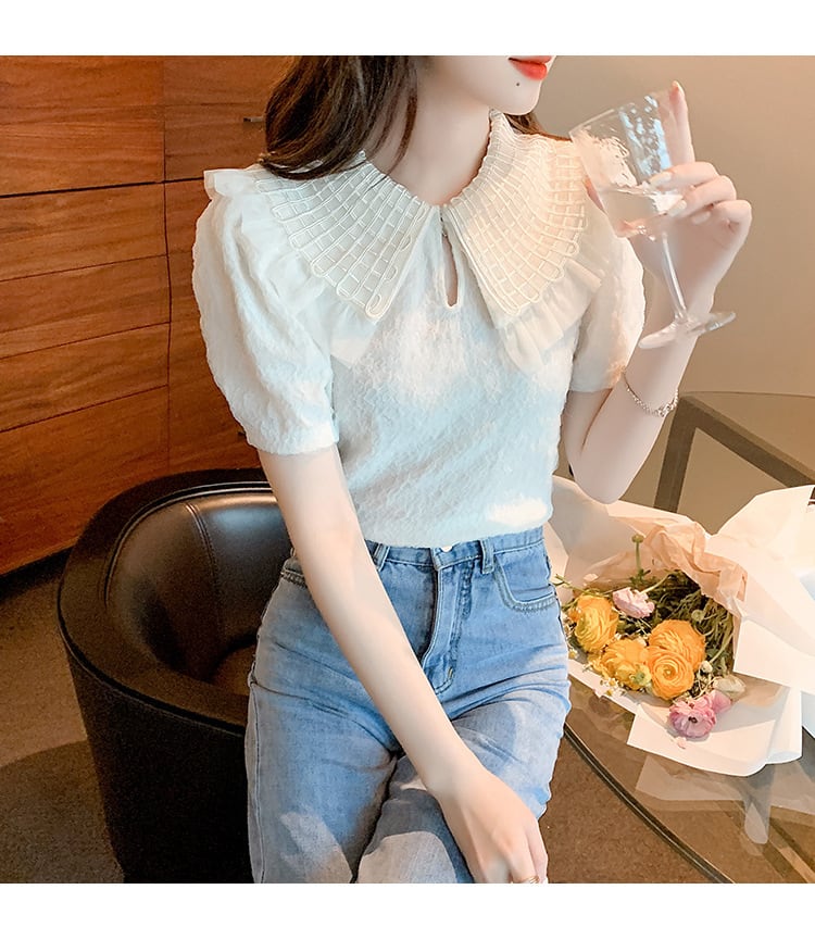 【tops】おしゃれ大人気ドールカラーシャツトップス　M17379