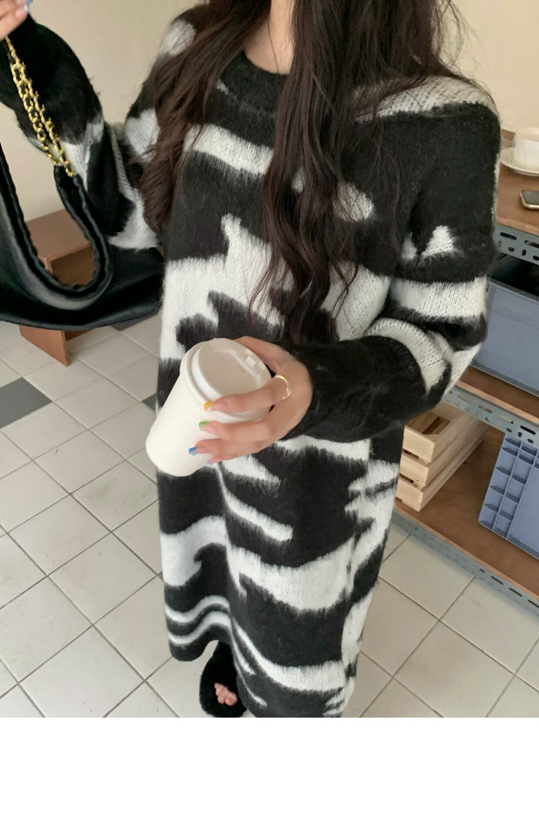 【dress】ロングニットワンピース　M18332