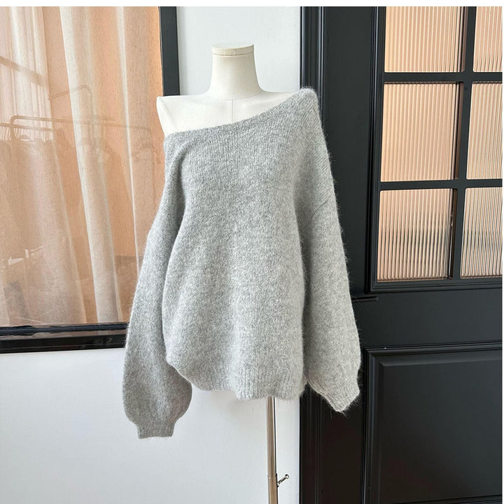【tops】リボン付きニットセーター　M27023