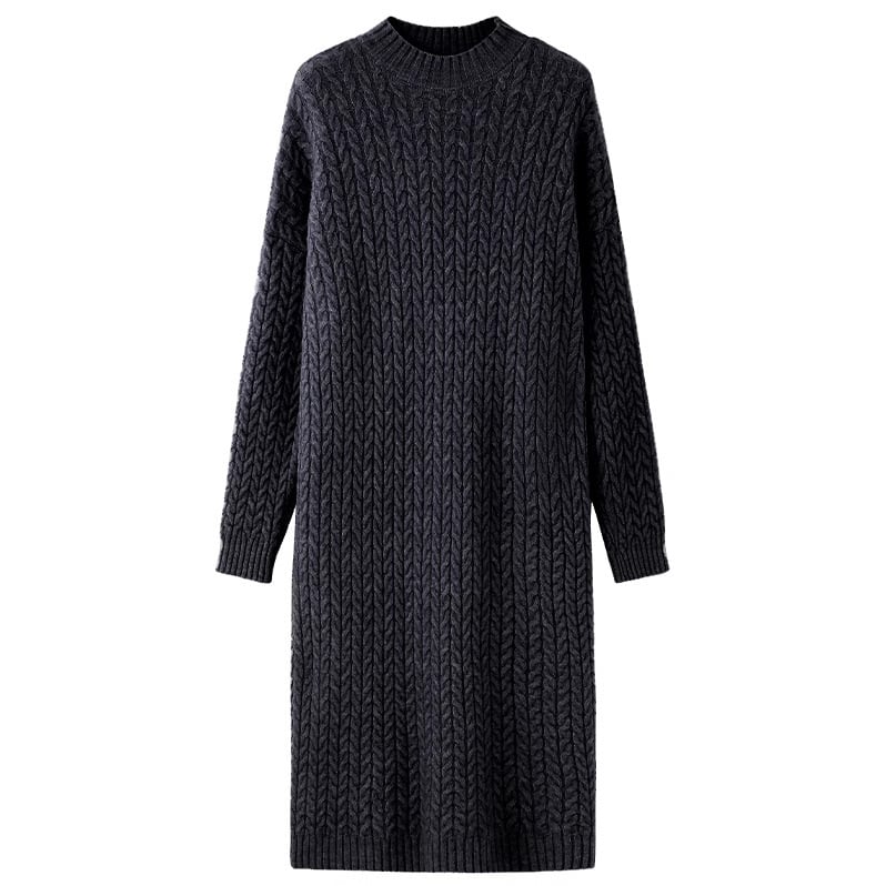 【dress】無地ニットワンピース　M17968