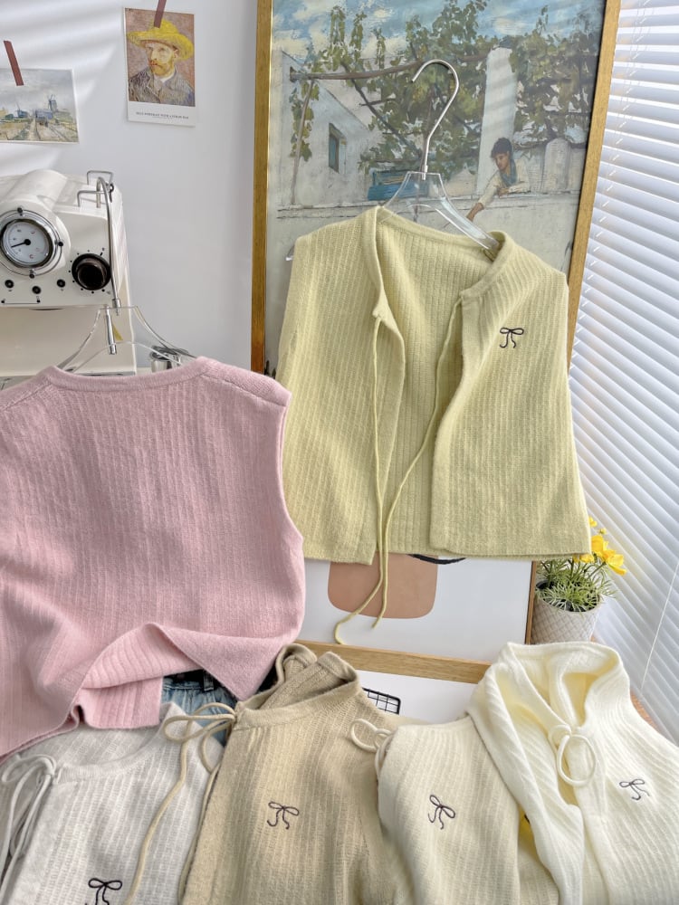 【tops】ニットベスト　M25885